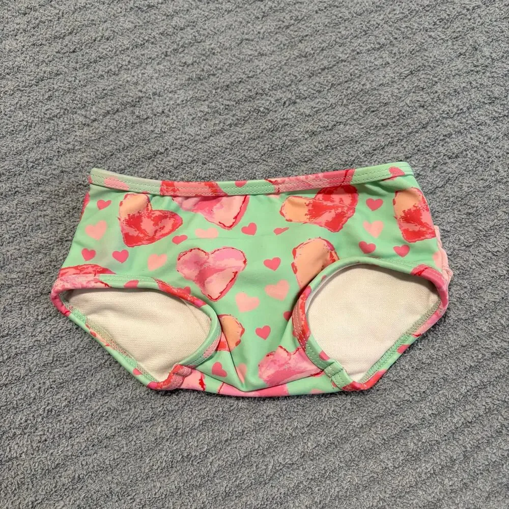 Ruffle Butts-Baby Girl-Little Love-Heart Print/Bikni/Swimsuite-3-6m-Nylon